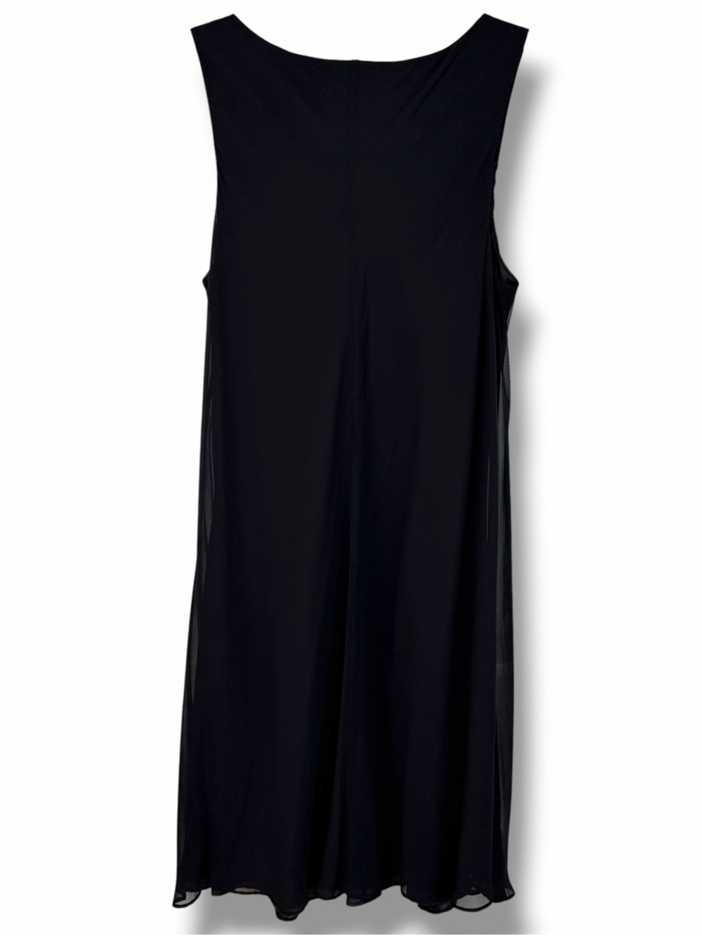 White House Black Market Black Beaded Neckline A-Line Shift Mini Cocktail Dress - Picture 2 of 5